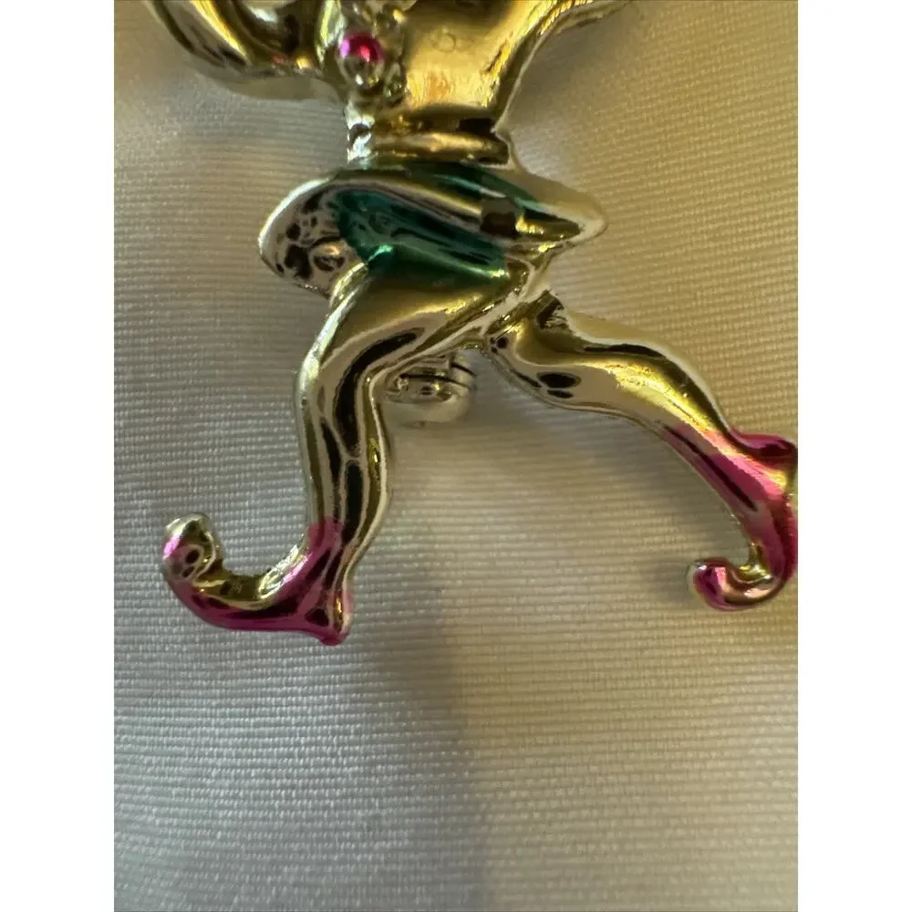 Vintage DeRosa Tiny Elf Pin 1940's Rare Beauty Brooch Estate Piece